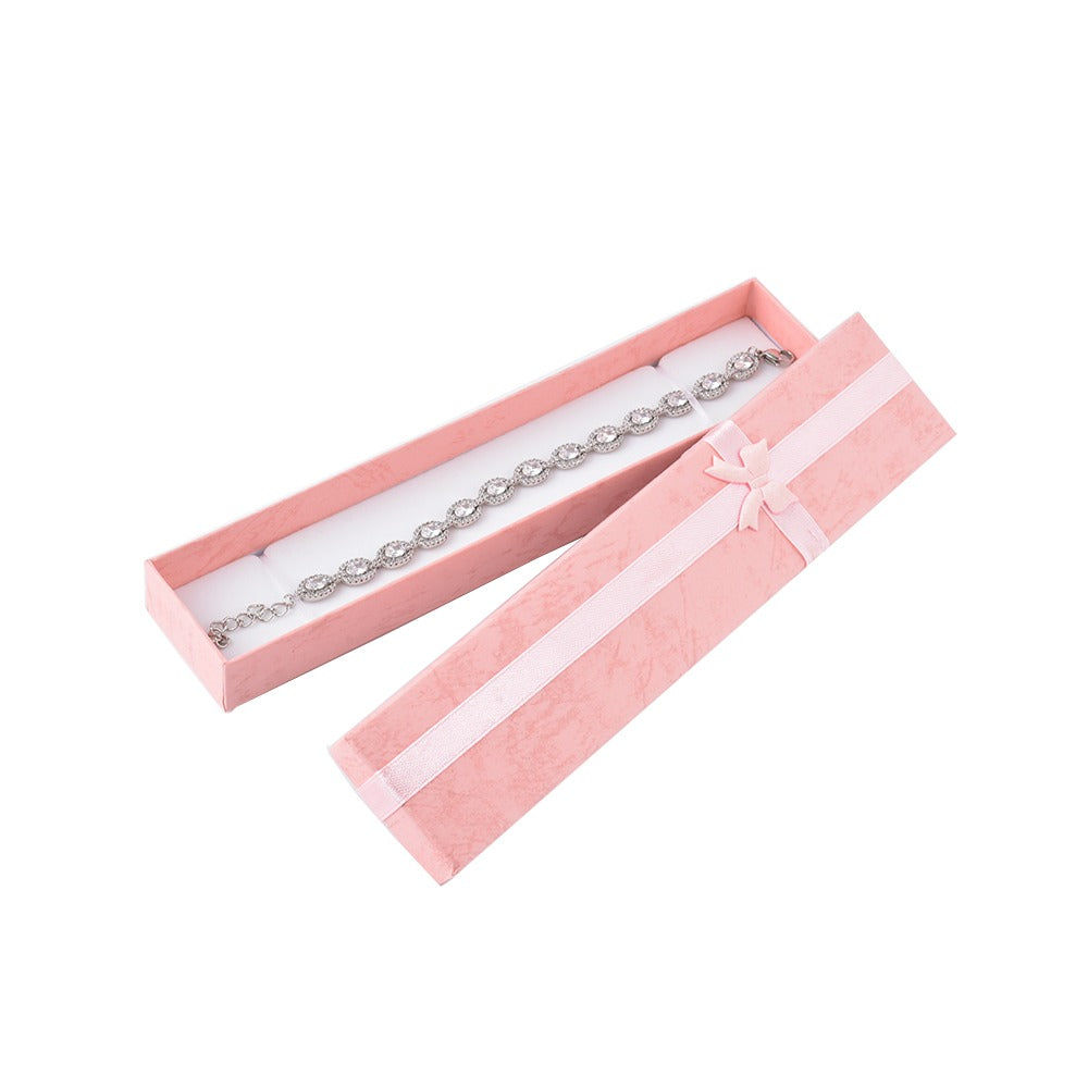 bracelet box - 12pcs Pink Bracelet Boxes B10-82-PEA side view