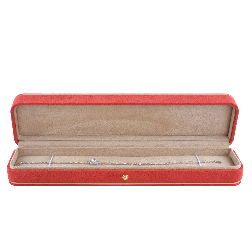bracelet box - Suede Bracelet Box V15BR-O BK front view
