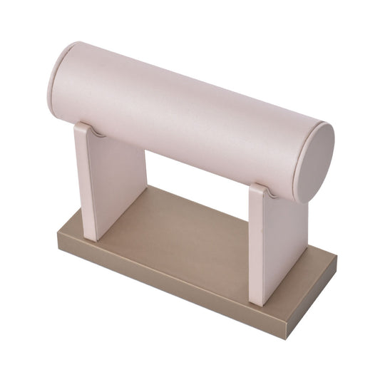 bracelet display and necklace display - Gray PU Display Necklace Stand Bracelet D003-BA PU-G open view