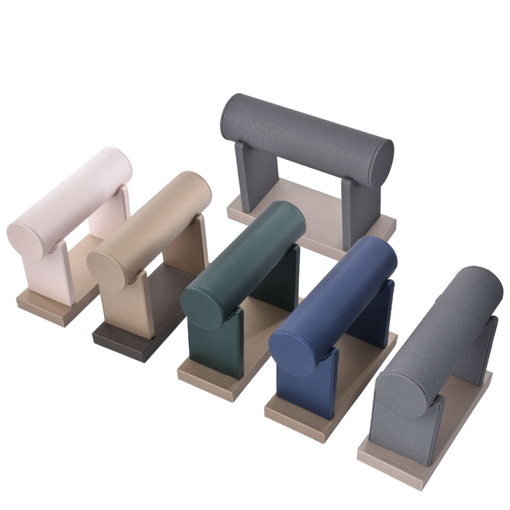 bracelet display and necklace display - Gray PU Display Necklace Stand Bracelet D003-BA PU-G product view 06
