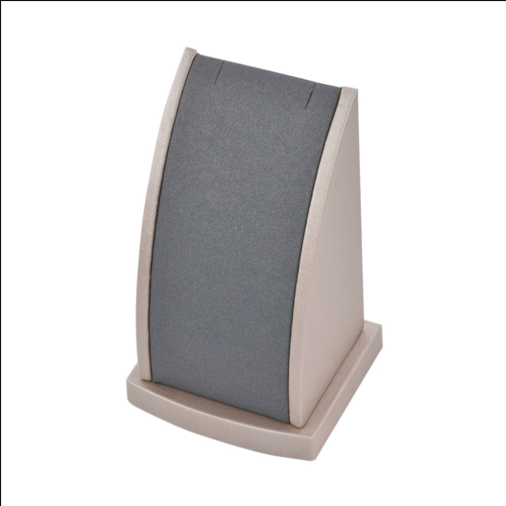 bracelet display and necklace display - Gray PU Necklace Display Stand Bracelet D002-N PU-G S side view