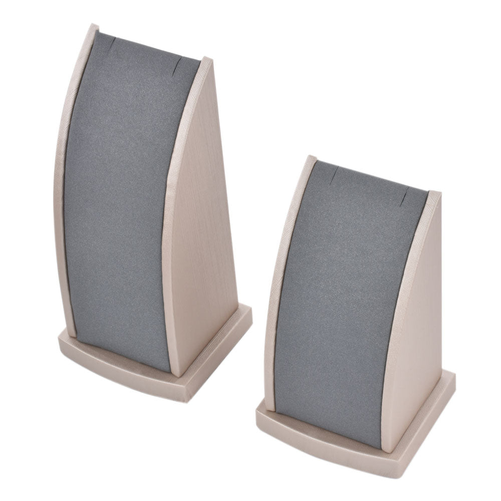 bracelet display and necklace display - Gray PU Necklace Display Stand Bracelet D002-N PU-G M product view 07