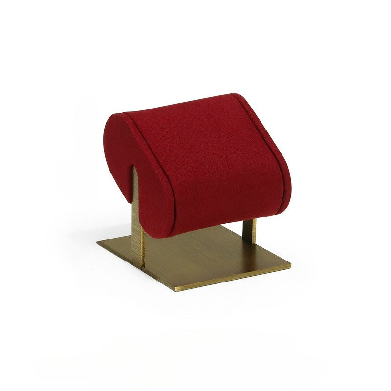 bracelet display and watch display - Microfiber Metal Watch Bracelet Display Stand C01081 side view