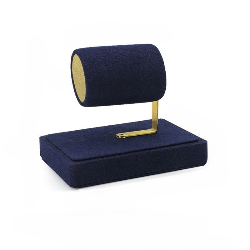 bracelet display and watch display - Gold Velvet Metal Watch Bracelet Display Stand C02854 open view