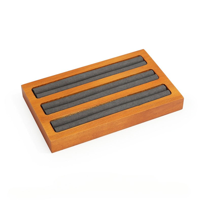 bracelet display - Wood Display Stand Rings Bracelets C00853 detail view