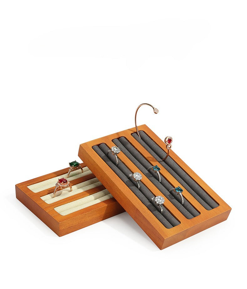 bracelet display - Wood Display Stand Rings Bracelets C00853 product view 05