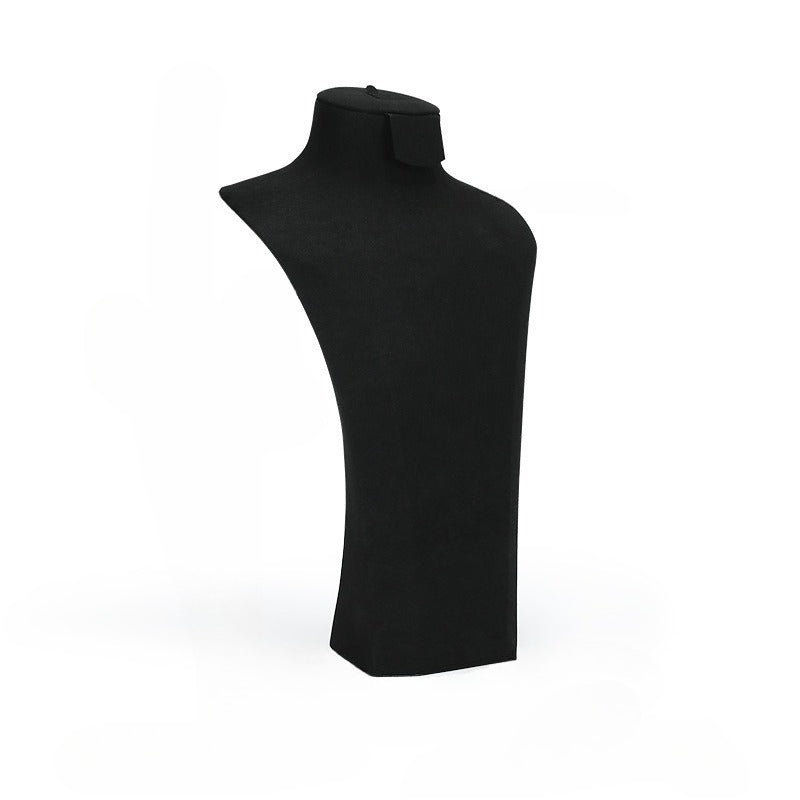 Microfiber Mannequin Jewelry Display Bust for Earrings Necklaces Rings