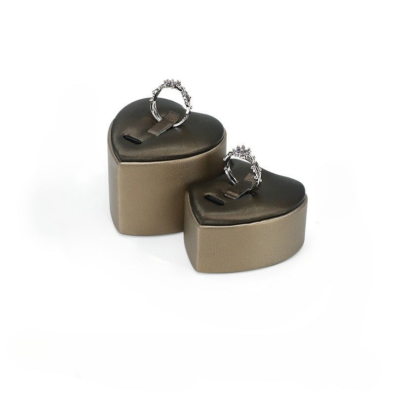 Leather Ring Display Stand, Premium Jewelry Ring Holder for Live Sales