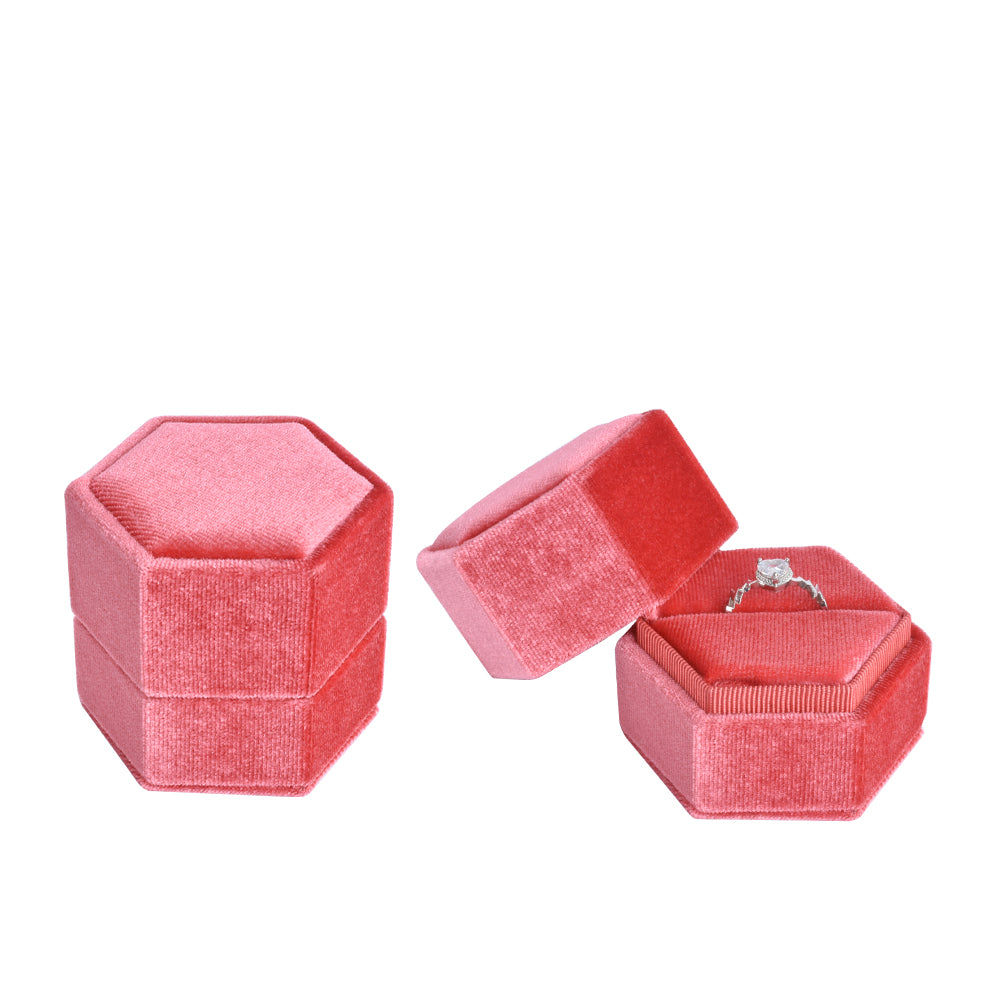 coral red velvet side