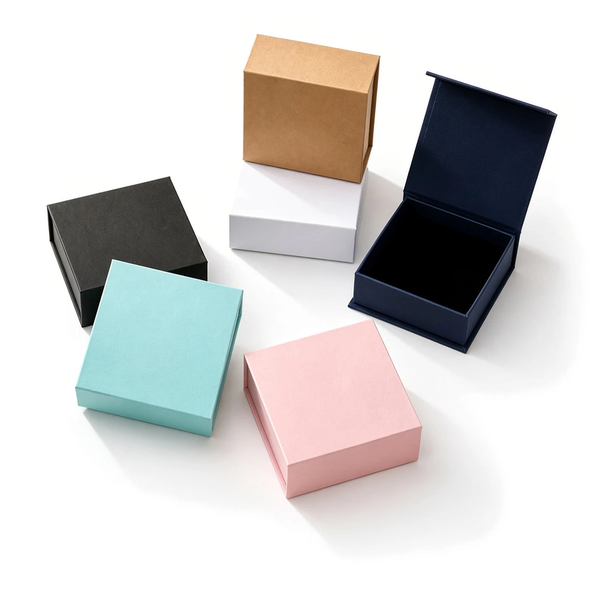 Custom magnetic paper jewelry box - view 1