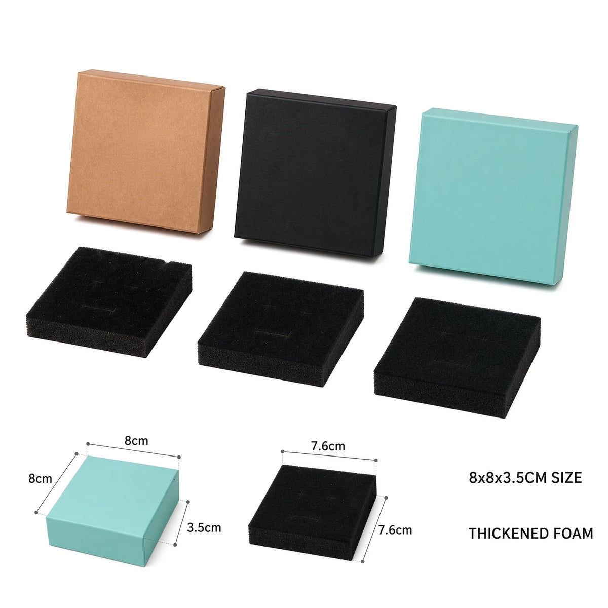 Custom magnetic paper jewelry box - view 7