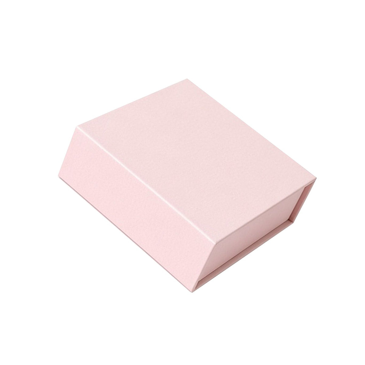 Pearl pink custom magnetic jewelry box in 5 x 5 x 3.5 cm