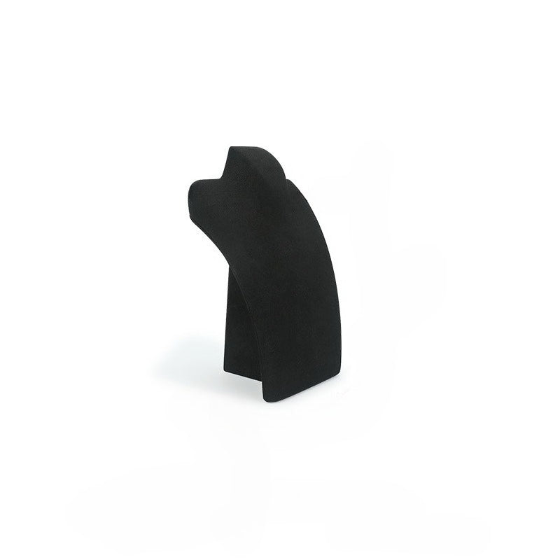 Microfiber Vertical Mannequin Necklace Display Stand，Bust Pendant Jewelry Display Prop