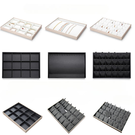 Brushed Leather Jewelry Tray