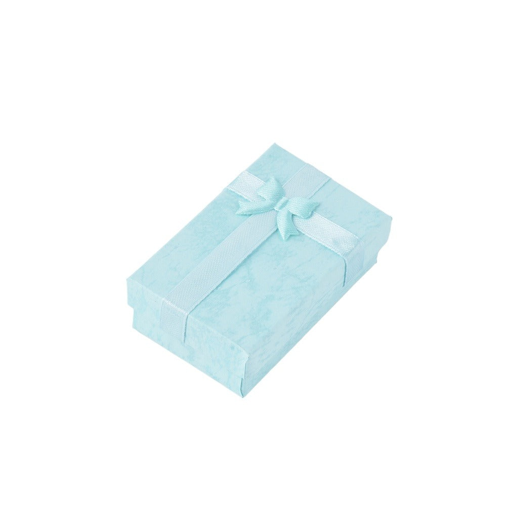 earring box - 24pcs Blue Earring Boxes B10-32-BA side view
