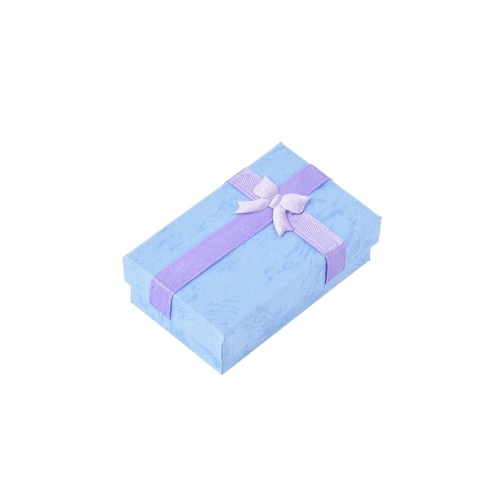 earring box - 24pcs Blue Earring Boxes B10-32-PB side view
