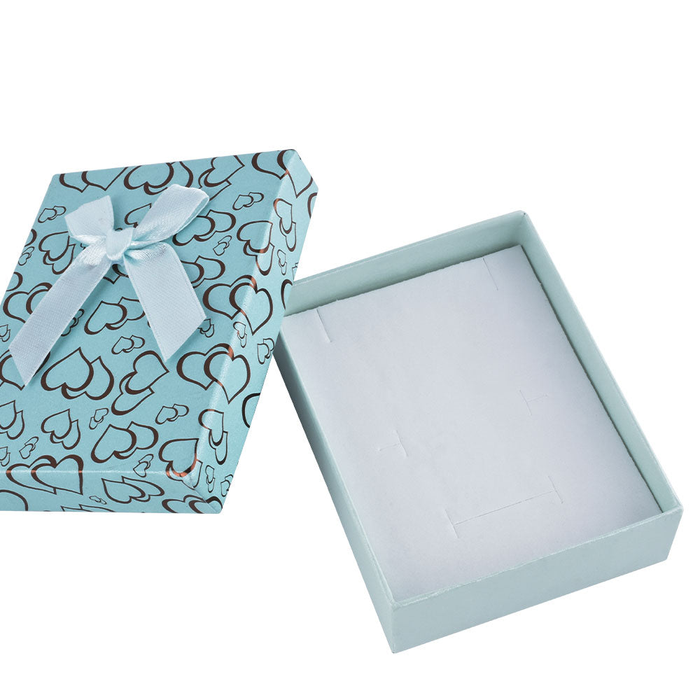 earring box and pendant box and necklace box - 12pcs Gold Pendant Earring Necklace Boxes B15-34-MX2 side view