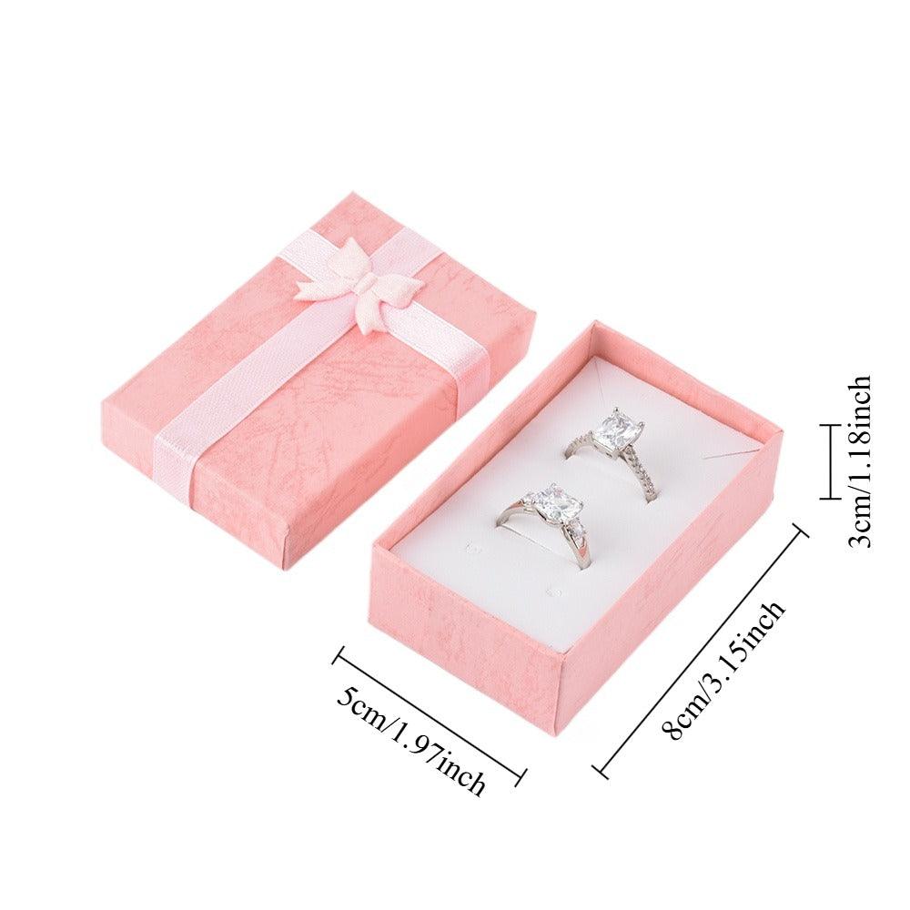 earring box - 24pcs Pink Earring Boxes B10-32-PEA open view