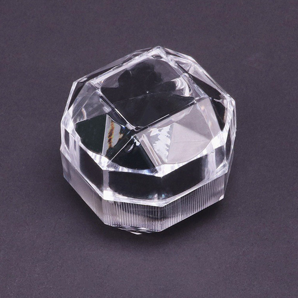 earring box - Red Transparent Acrylic Earring Box detail view