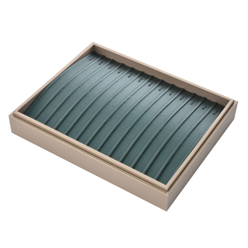 earring display and bracelet display - Gray PU Display Bracelet Tray Earring T002-BR PU-G detail view