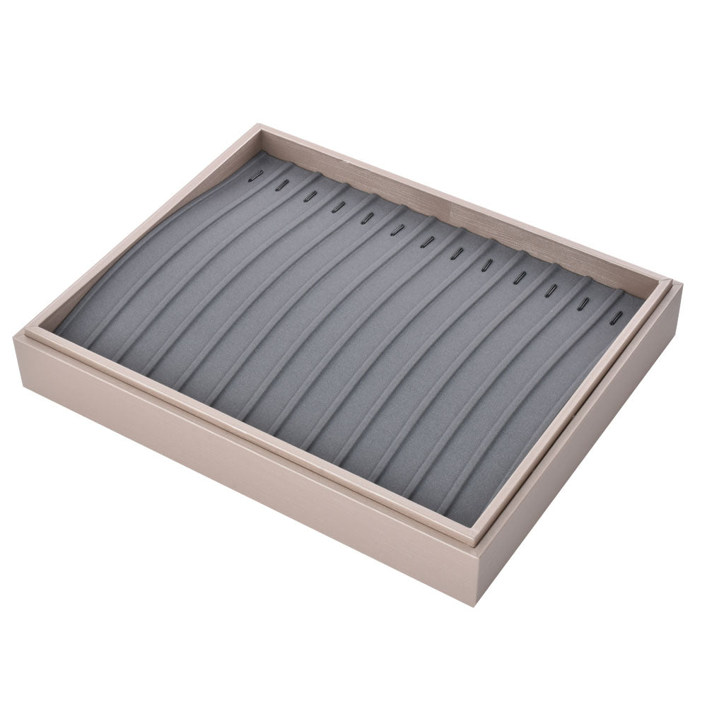 earring display and bracelet display - Gray PU Display Bracelet Tray Earring T002-BR PU-G product view 05