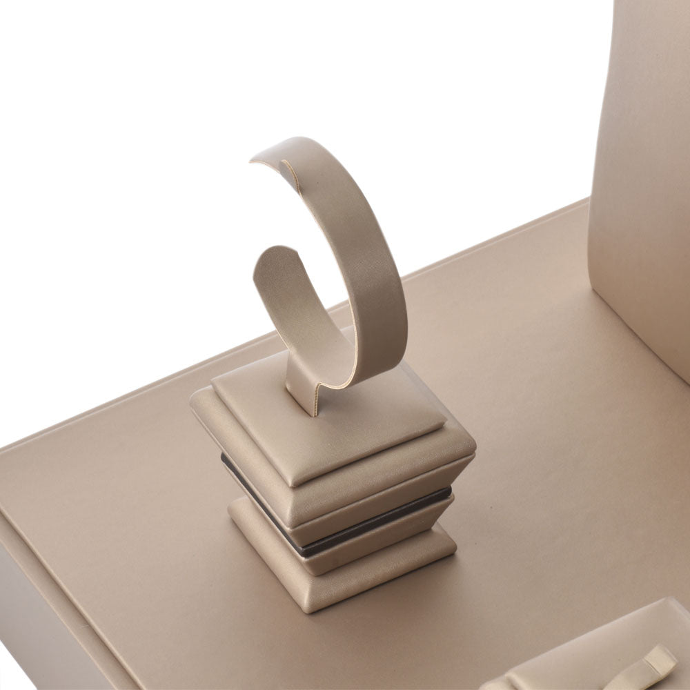 earring display and bracelet display and watch display - Gray PU Display Earring Bracelet Watch D005-SET PU-G product view 06