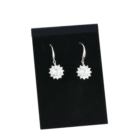 earring display - 100 Black Display Earring JC01-32-BK2 front view