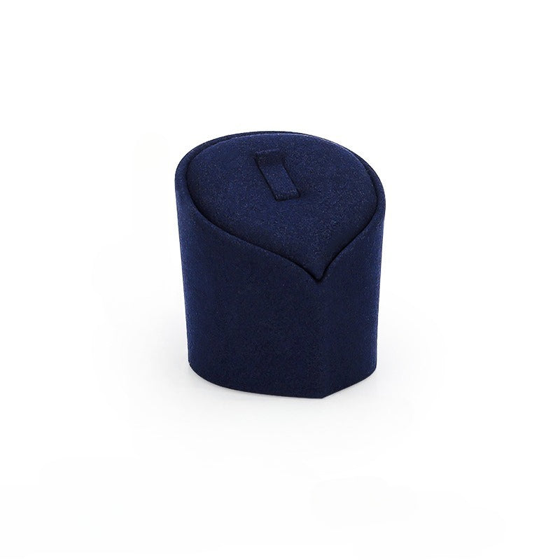 Microfiber Slanted Ring Display Stand, Jewelry Ring Organizer & Showcase