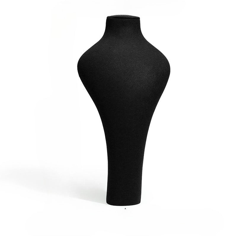 Black Microfiber Jewelry Display Stand for Earrings & Bracelets | High-End Retail Display