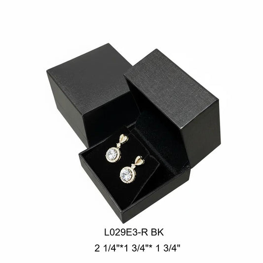 30Pcs Squar Black Earring Boxes