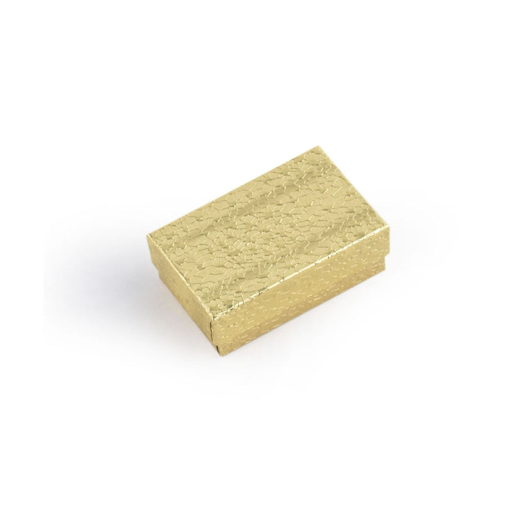 jewelry box - 100pcs Gold Cotton Boxes BX2821 open view