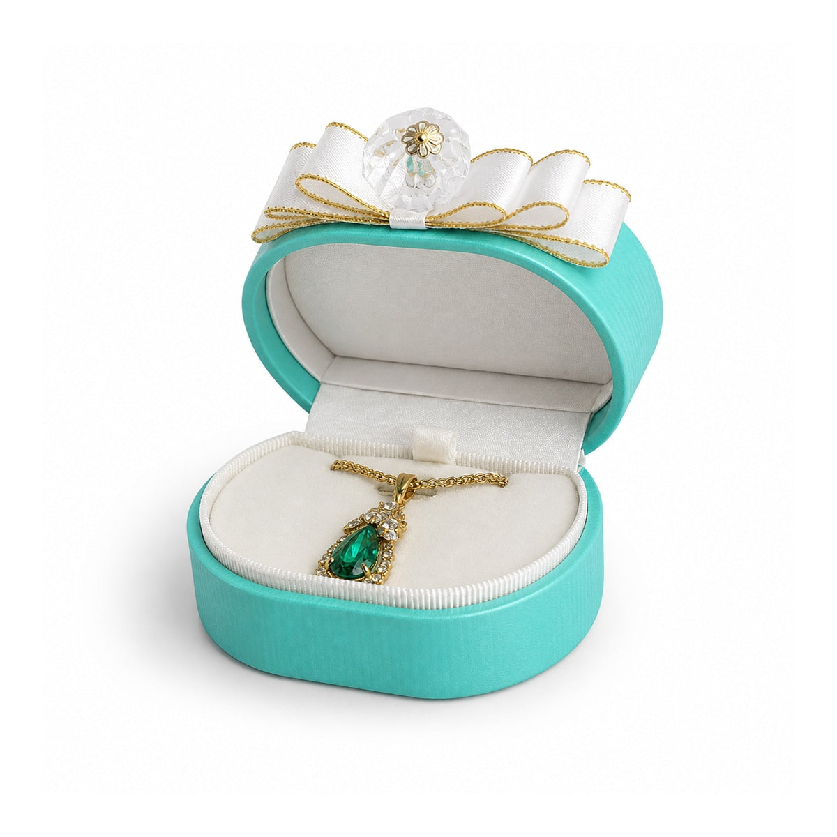 jewelry box - PU Leather Box C00143 open view