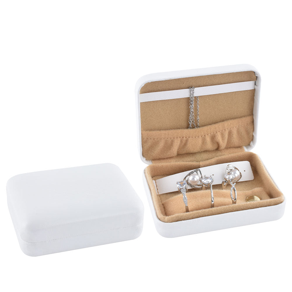 jewelry box - White Boxes P05-W BR open view