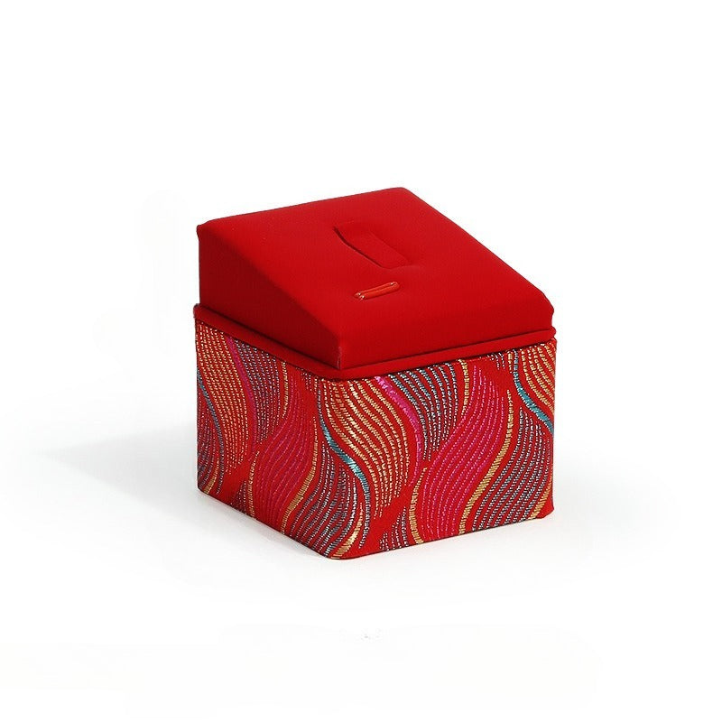 jewelry display - Red Gold Velvet Display Stand C00865 product view 05