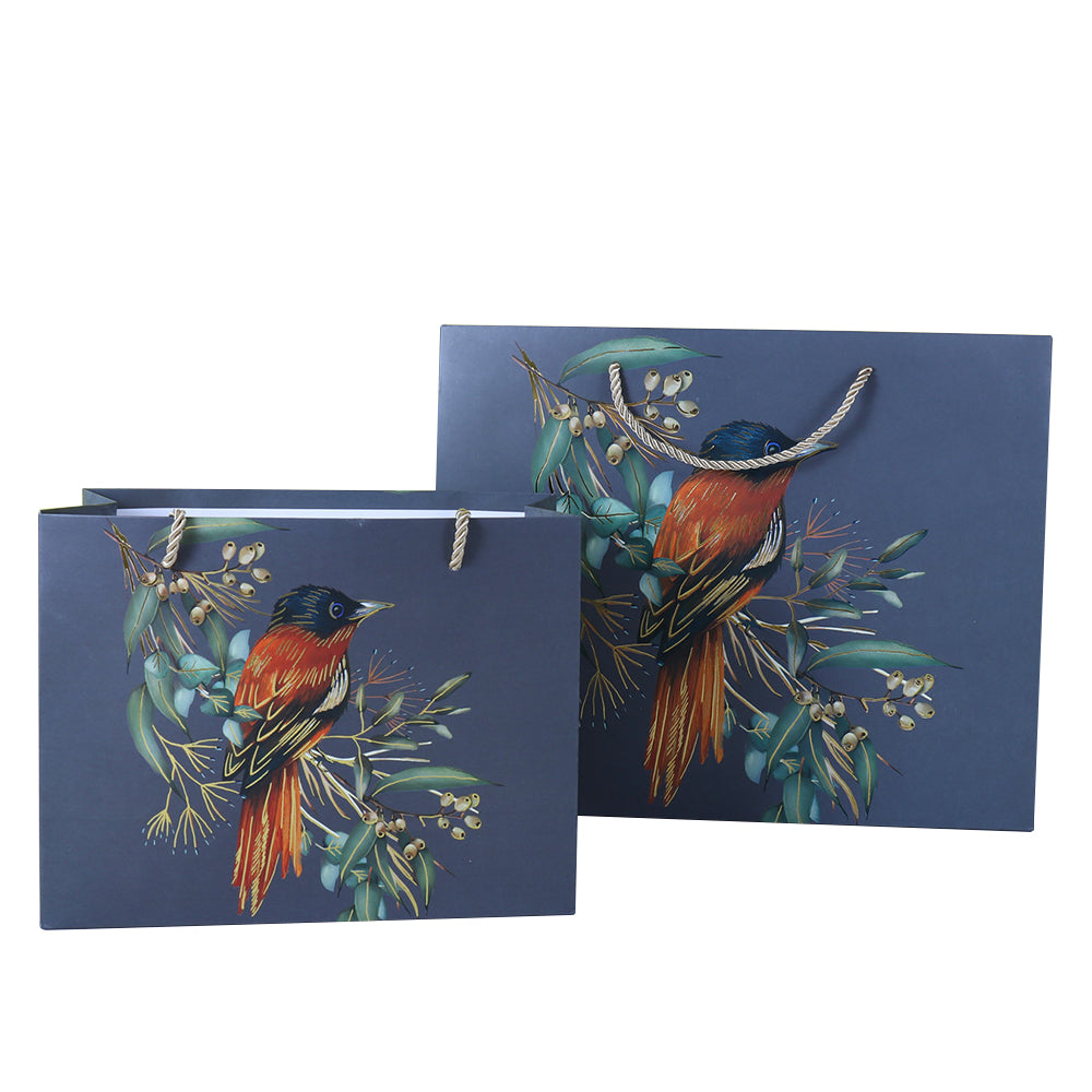 jewelry gift bags - 12 Green Paper Bags Bag SB07-P-X S front view