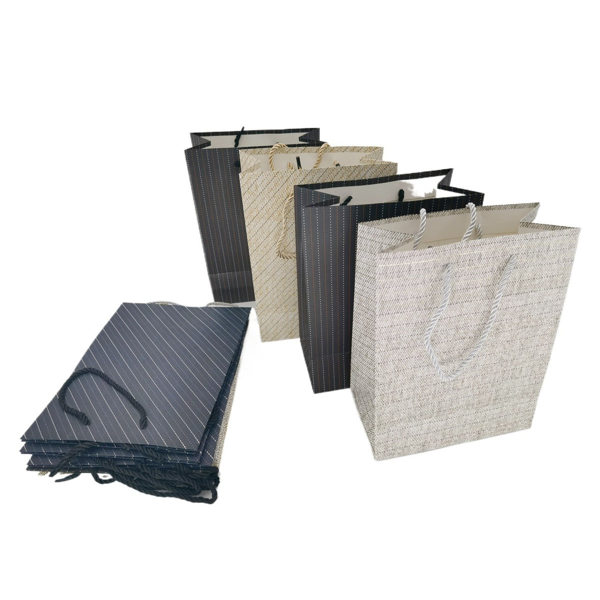 jewelry gift bags - 12 Paper Bags Bag SB08-P-X S open view