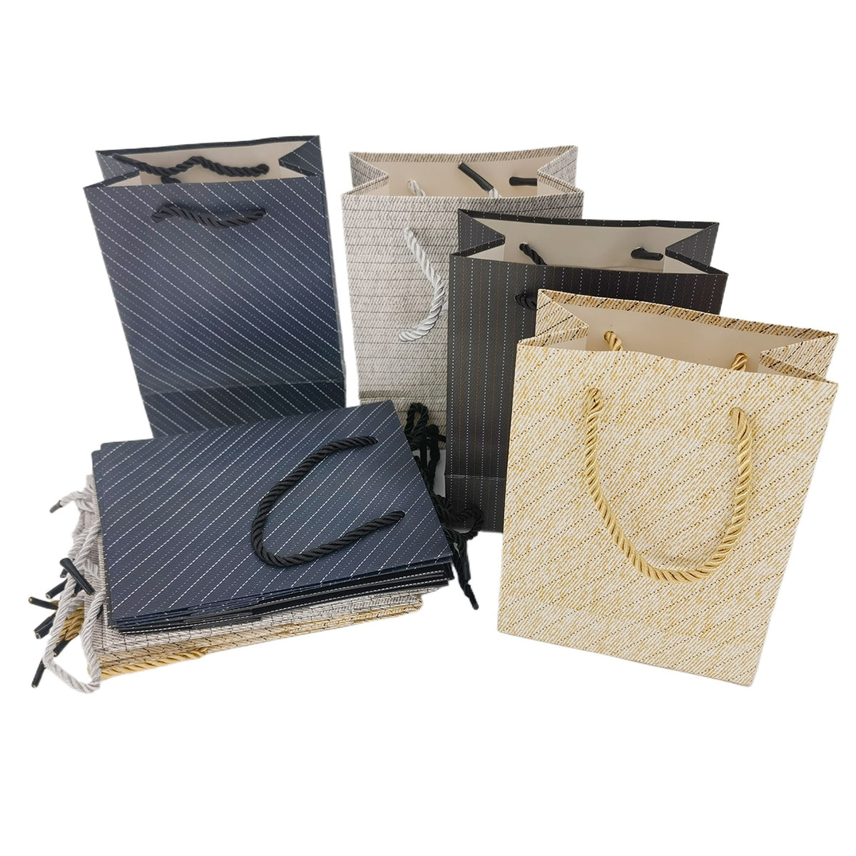 jewelry gift bags - 12 Paper Bags Bag SB08-P-X S side view