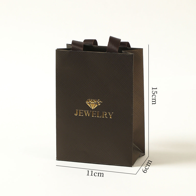 jewelry gift bags - Paper Bag Necklace Ring C00297 product view 11
