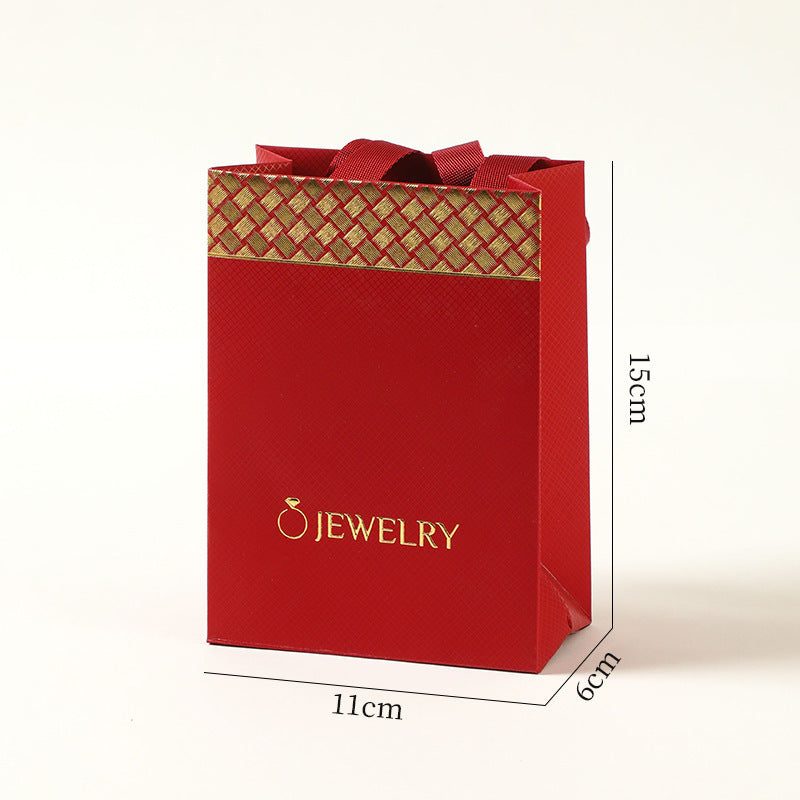jewelry gift bags - Paper Bag Necklace Ring C00297 product view 13