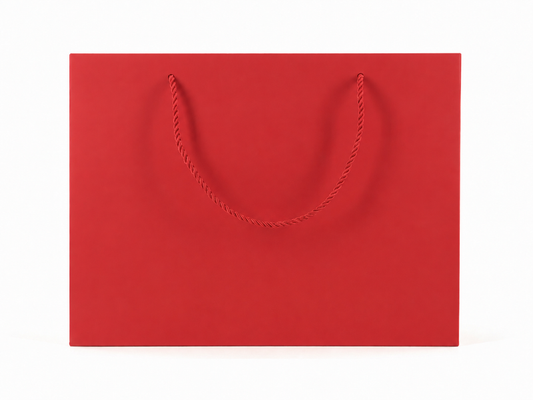jewelry gift bags - 24-Pack Red Jewelry Gift Bags with Rope Handles 13 6 9.75 in SB25-R open view
