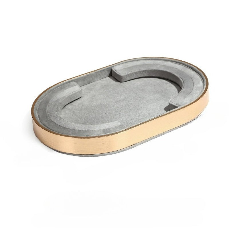 necklace display - Metal Display Tray Rings Necklaces C00776 open view