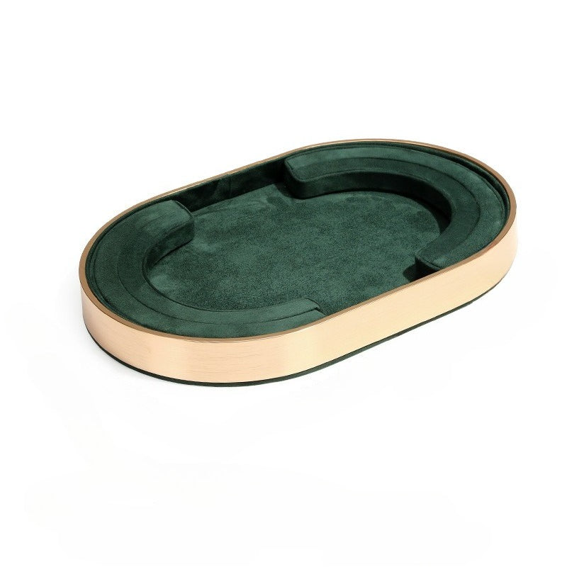 necklace display - Metal Display Tray Rings Necklaces C00776 side view