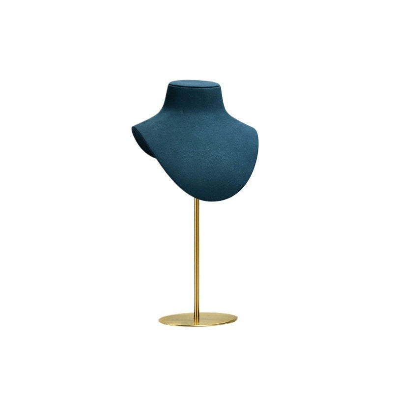 necklace display - Metal Microfiber Display Mannequin Necklace Stand C00946 product view 06