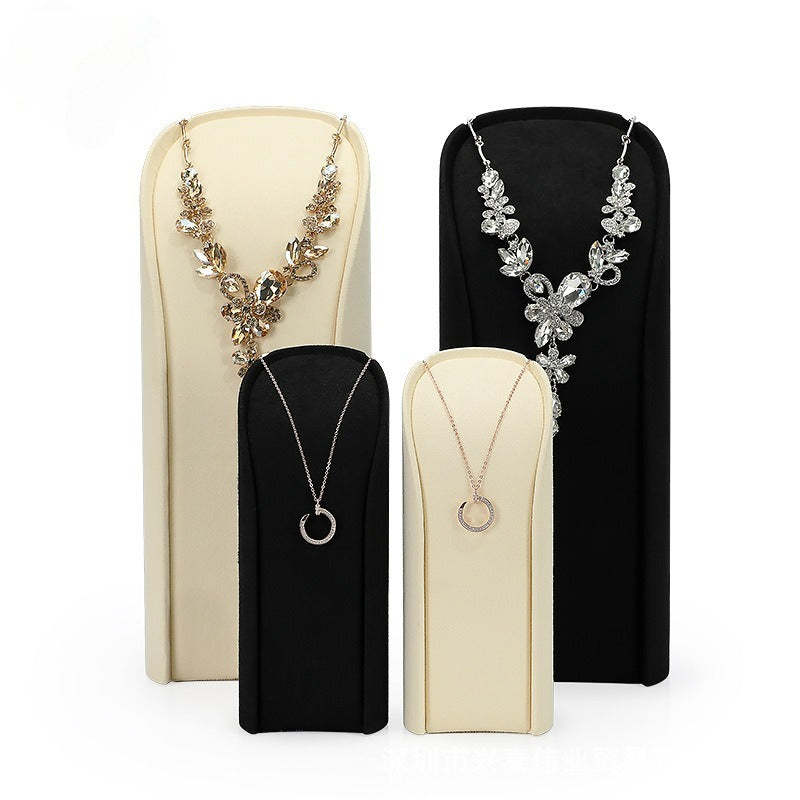 necklace display - Microfiber Necklace Display Stand C01133 front view