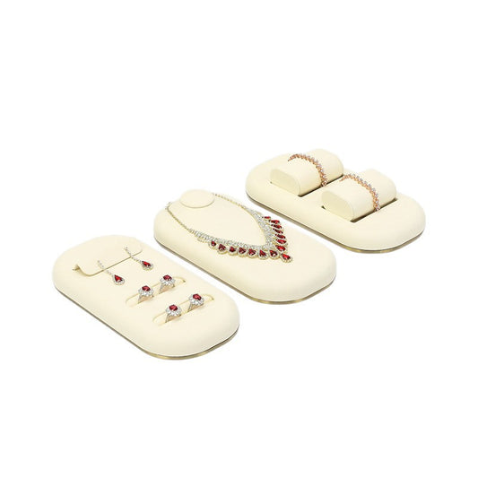 necklace display - Metal Display Tray Necklaces Rings C02120 front view