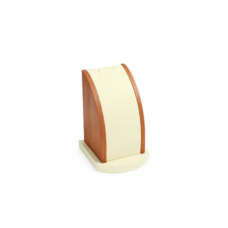 necklace display - Wood Necklace Display Stand C00855 side view