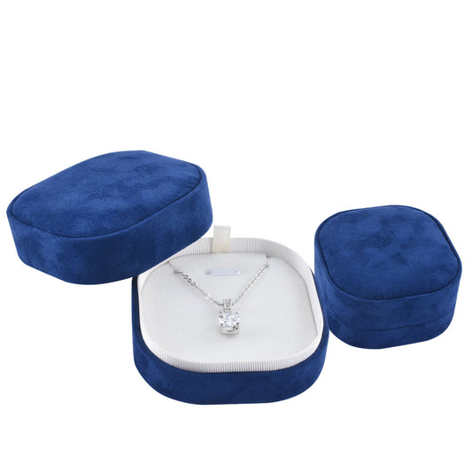 pendant box and necklace box - Pendant Necklace Box V16P-B W front view
