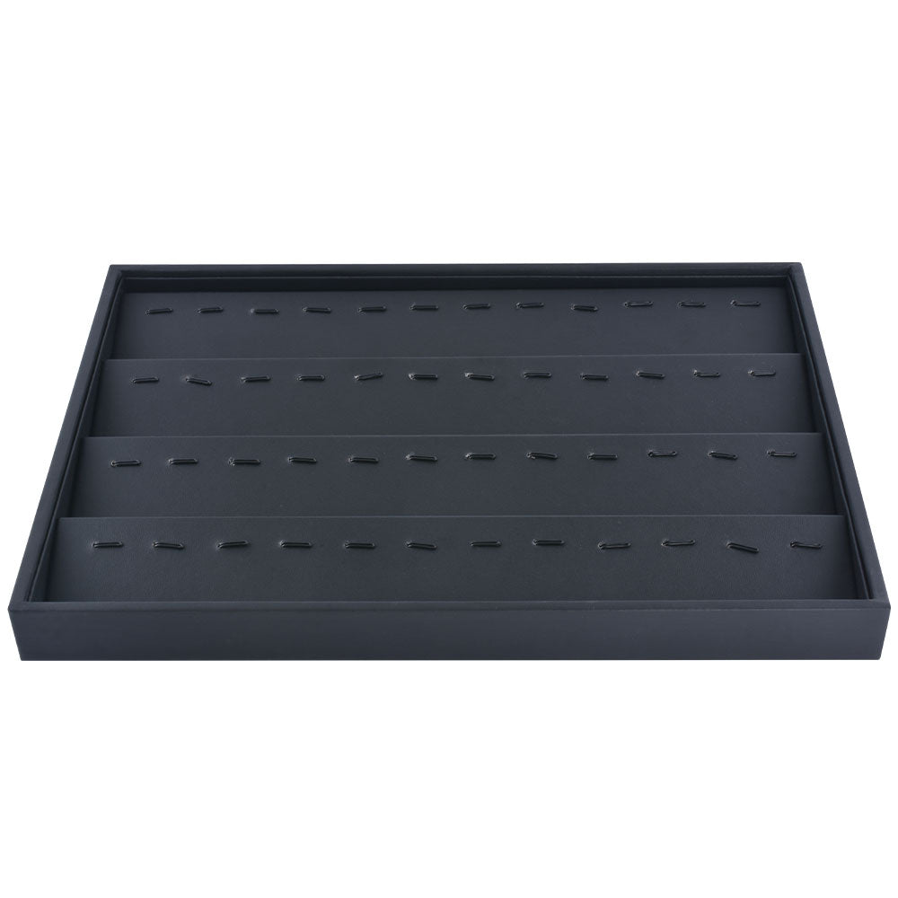 pendant display - Black Pendant Tray T001-4P PU-BK open view