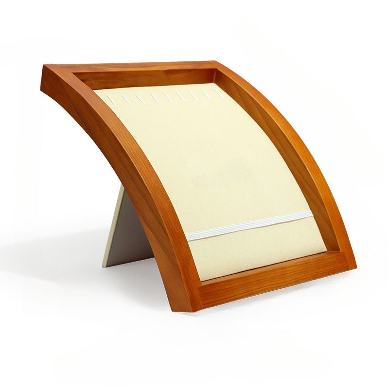 pendant display and necklace display - Wood Display Stand Necklace Pendant C01141 open view