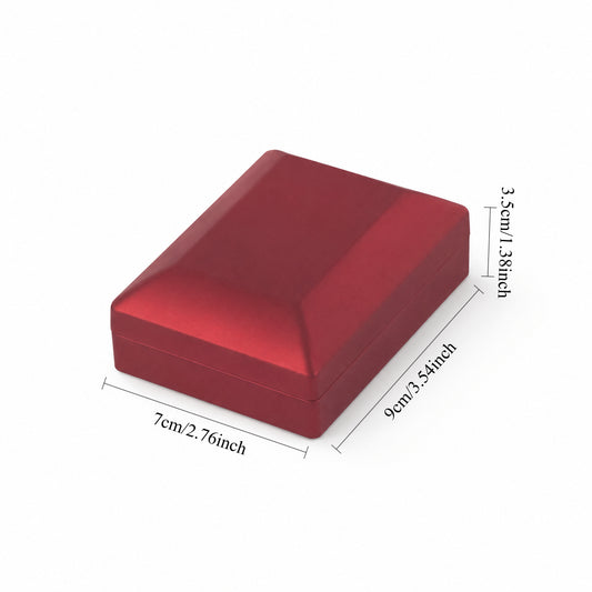 Red LED Pendant Box with Black Display Interior | Jeweller Buy
